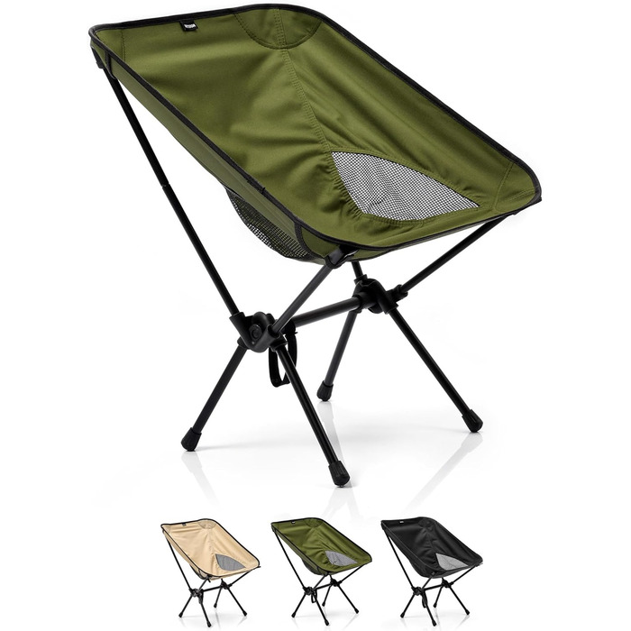 Складаний стілець meteor Крісло для кемпінгу Крісло для риболовлі Складаний стілець Садовий стілець Складаний стілець Стілець для відпочинку 50 x 50 x 62 см Хакі