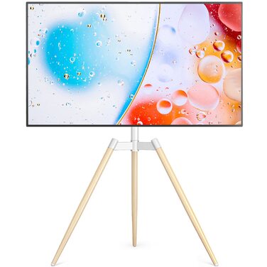 Підставка для телевізора RFIVER: регульована, поворотна, для екранів 32-65 дюймів, VESA 400x400 мм, 35 кг, бежева