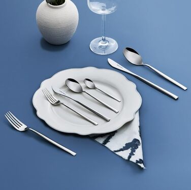 Karaca Liza Elegance: Набір столових приборів на 12 осіб (84 деталі) з коробкою, сталь