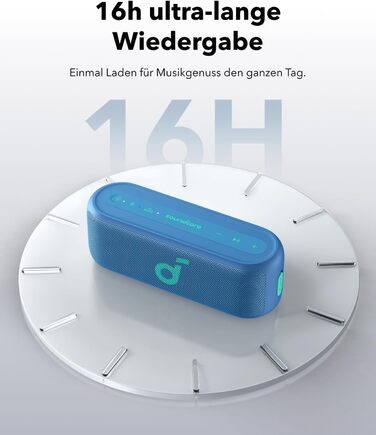 Soundcore Select 2S: Портативна Bluetooth-колонка з 20W, BassUp™ та IPX7 захистом (синій)