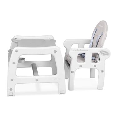 Дитячий стільчик Ricokids Sinco 5в1 - регульований, з функцією гойдання та нахилом спинки (сірий)
