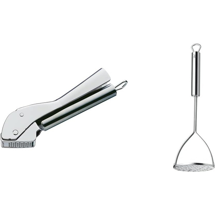 Прес для часнику WMF Profi Plus Cromargan® з нержавіючої сталі, 17,5 см, придатний для миття в посудомийній машині