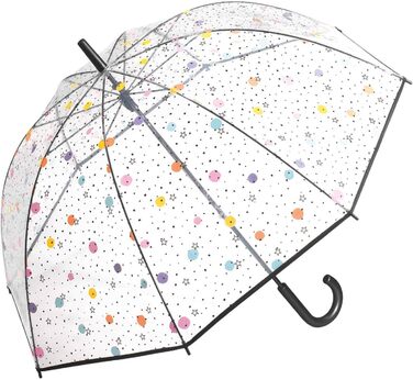 Вклейка парасольку прозоро-рожевого кольору (зірочки)