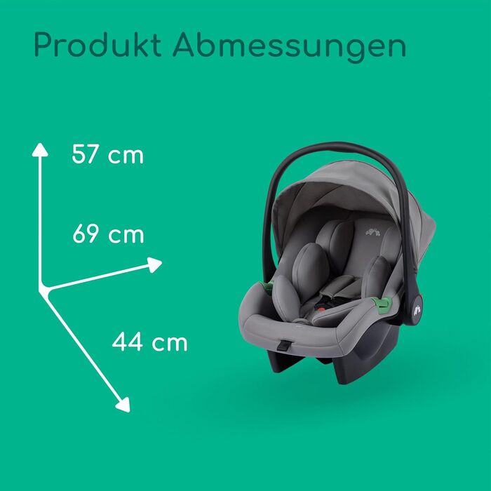 Дитяча коляска Bebeconfort Breeze Trio 3-в-1, 0-4 роки, до 22 кг, i-Size, компактна, сірий камінь