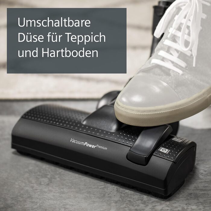 Пылесос Siemens Staubsauger Z 3.0 extreme power VSZ3XTRM11: мощний, для твердих підлог та килимів, XXL насадка для шерсті тварин, 850 Вт, чорний