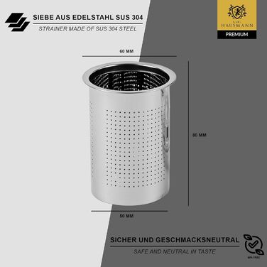 Скляна чайник Karl Hausmann з ситечком - 2л - Стильний дизайн, преміум якість