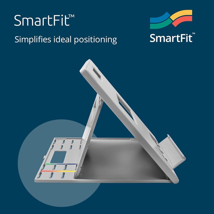 Підставка для ноутбука Kensington SmartFit K52783WW, регульована висота, до 17 дюймів, з антиковзким покриттям та слотом Kensington