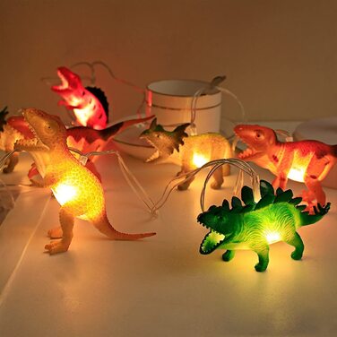 Світлодіодна гірлянда NLNEY у вигляді динозаврів 20 світлодіодів USB