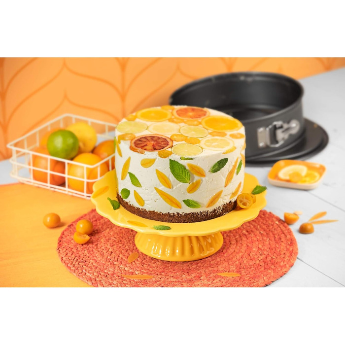 Форма для випікання Kaiser з плоскою основою 26 см, кругла, з антипригарним покриттям, нержавіюча сталь (сіра, Gourmet, Single)