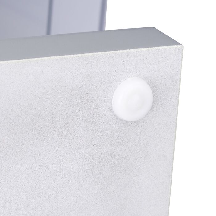 Столик журнальний Relaxdays зі скляною стільницею та полицею