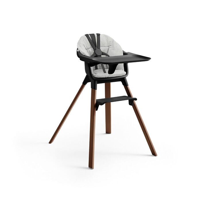 Дитячий стільчик Stokke Clikk, Black/Warm Brown - комплект з підносом та ременем безпеки, 6-36 місяців