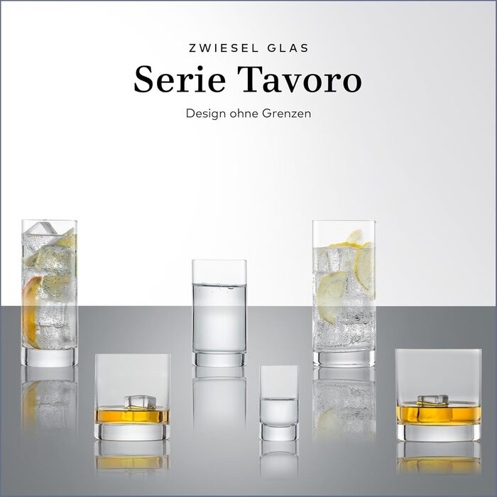 Склянки для віскі Zwiesel Glas Tavoro, 0,4 л (набір 4 шт.), сучасний Tumbler, скло Tritan, Made in Germany