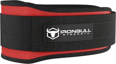 Ремінь для важкої атлетики Iron bull Strength для крос-тренінгу - 12,7 c з автоматичним блокуванням, для важкої атлетики, для підтримки спини, для тренувань, для підйому важких предметів, фітнесу та пауерліфтингу-для чоловіків і жінок (XL, Червоний)