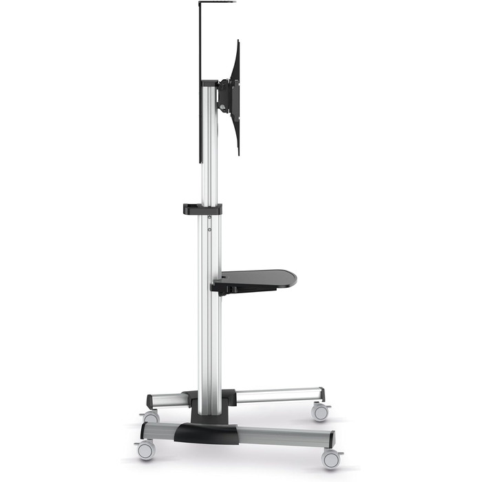Підставка для телевізора Conecto TV Stand – регульована, поворотна, з роликами, 37-70 дюймів, модель LM-FS02G, срібна