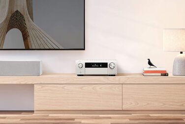 Канальний AV підсилювач Denon AVC-X4700H, 8K, Dolby Atmos, Alexa, HEOS, AirPlay 2, срібло, 9.2-