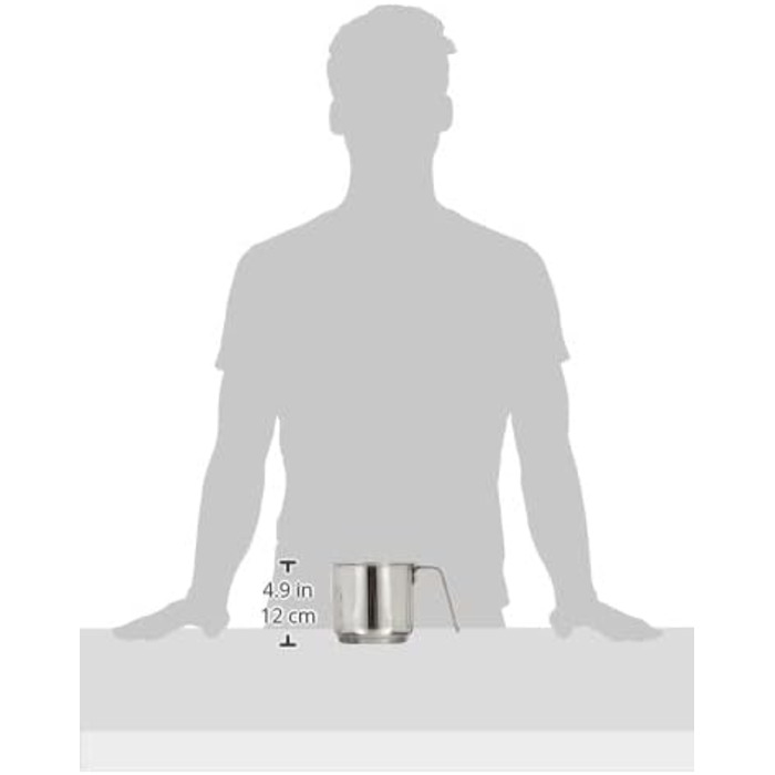 Каструля Lagostina Every для підігріву молока, нержавіюча сталь, діаметр 12 см, об'єм 1,4 л, для однієї порції