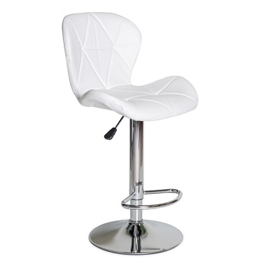 Крісло Hommex Martin White (арт. H-445 White/Сhrome base MR)