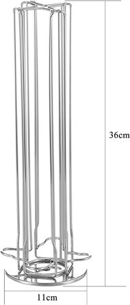 Поворотний тримач капсул MaxMiuly OriginalLine для 40 капсул 36х11 см сріблястий