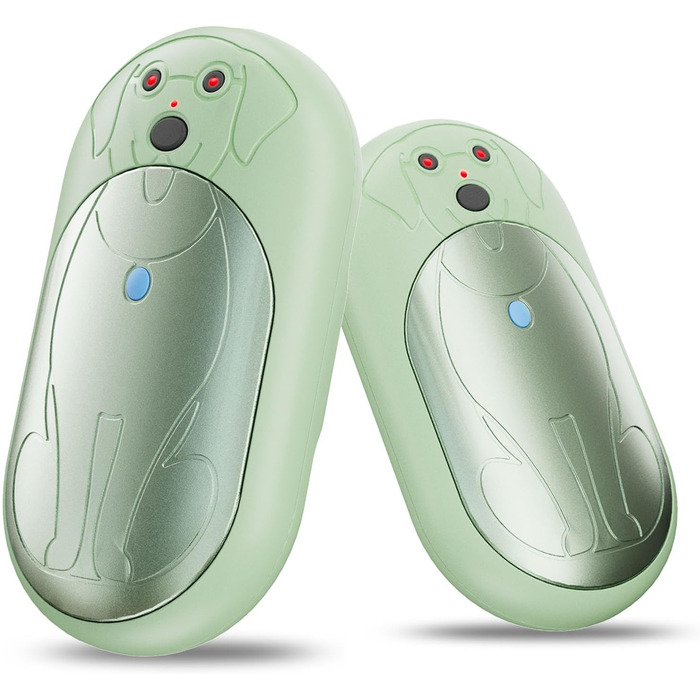 Електричні грілки для рук COTOP 6000mAh, 2 шт. USB-C, 3 режими нагріву, для жінок, чоловіків, дітей, туризму, гірськолижного спорту, зелені