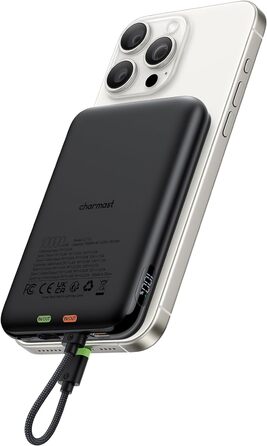 З вбудованим кабелем, протиковзкий, сумісний з iPhone 14/13/12, 20W PD 10000mAh