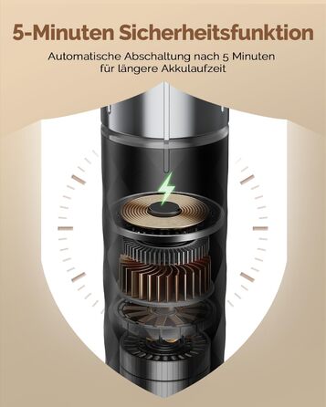 Електричний пінний вершковий вінчик Maestri House LunaFro 2.0, бездротовий, з регулюванням швидкості, чорний