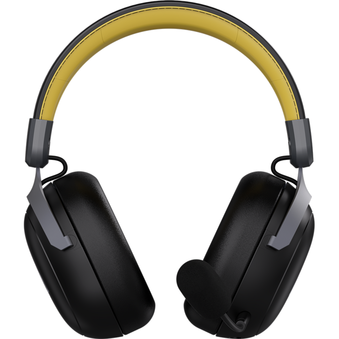 Бездротова ігрова гарнітура Ajazz AHM08 MAX Black Gray Yellow (AHM08-MAX-BGY)