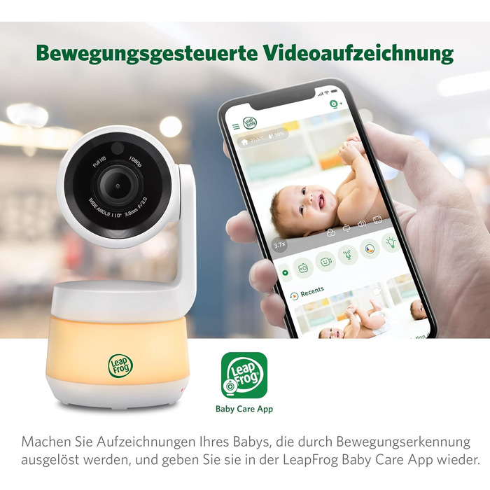 Радіоняня LeapFrog LF2423 з камерою, відеодисплеєм 2.8