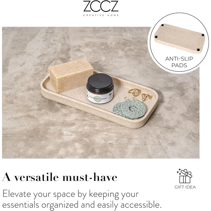 Набір для ванної кімнати ZCCZ 6 предметів: органайзер, диспенсер для мила, підставка для косметики, тримач для зубних щіток. Чорний, мармурова текстура, для сучасного інтер'єру