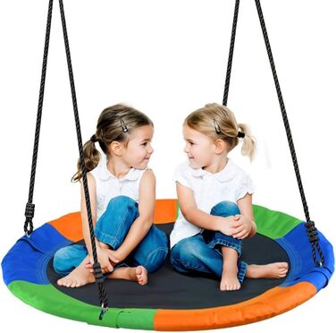 Шоукель Favuit Nestschaukel: регульована висота, Ø 110 см, для дітей та дорослих (до 227 кг)