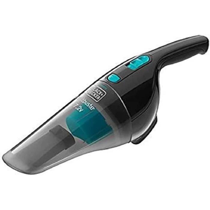 Бездротовий ручний пилосос BlackDecker 7,2 В Dustbuster, ручний пилосос без мішка, широкий всмоктувальний отвір, контейнер для збору бруду, який можна мити в посудомийній машині, в т.ч. настінна підвіска, NV7210N