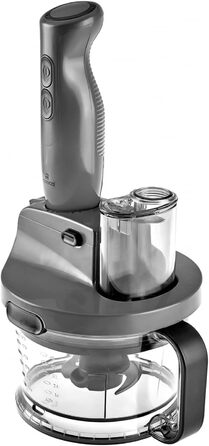 Кухонний робот Karaca Pro-Multimax Space Grey 2000 Вт - потужний багатофункціональний кухонний робот з чашею для змішування об'ємом 800 мл і універсальними додатками