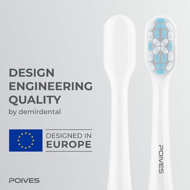 Електрична зубна щітка POIVES P1 Pro з датчиком тиску, 72000 рухів, гарантія до 4 років, 111 днів без ризику, тривалий час роботи, колір Midnight Blue (Silk White)