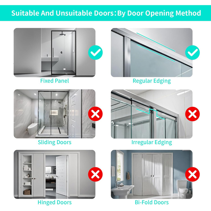 Підвісна полиця для душу HapiRm, регульована, 5 кошики, без свердління, з мильницею і гачками, для скляних та ванних дверей, чорна