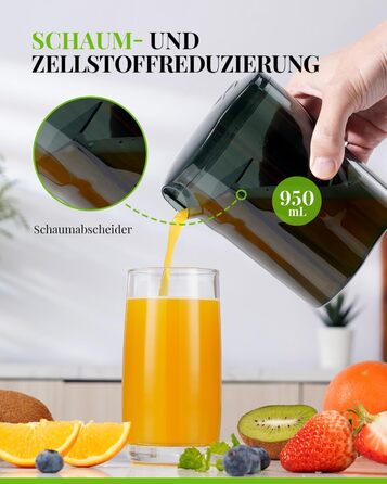 Шокер-віджимач GDOR 800W з нержавіючої сталі, 76 мм, 3 швидкості, для фруктів та овочів, швидке віджимання, легкий у чищенні, BPA-free