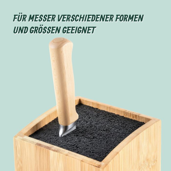 Блок для ножів Relaxdays з бамбука, 2 ящики