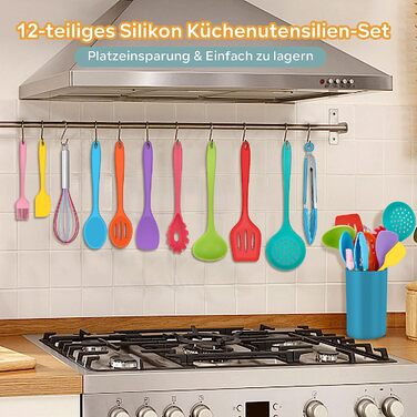 Набір кухонного приладдя Onader 12 предметів різнокольоровий