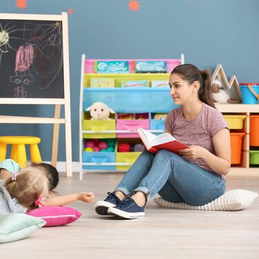 Поличка Relaxdays для дитячих речей з коробками