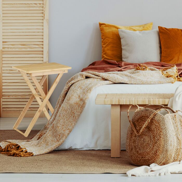 Розкладний столик Relaxdays з бамбука