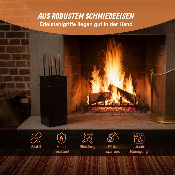 Набір для каміну Relaxdays (5 предметів)