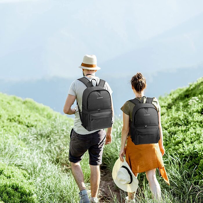 Терморюкзак 2-в-1 з ізольованою сумкою, великий об'єм, для пікніків, пляжу, походів, роботи та сімейних виїздів (24 банки), чорний