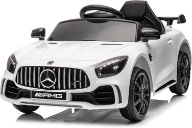 Дитячий електромобіль Mercedes-Benz AMG 12V, 2 двері, пульт, MP3, LED, білий