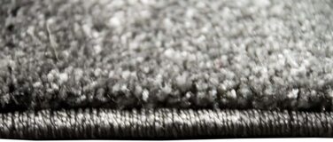 Килим-дизайнерський килим мрії, Сучасний килим, килим для вітальні, килим з коротким ворсом, з вирізом по контуру, розмір в клітку (80 х 300 см, червоний сірий білий чорний)