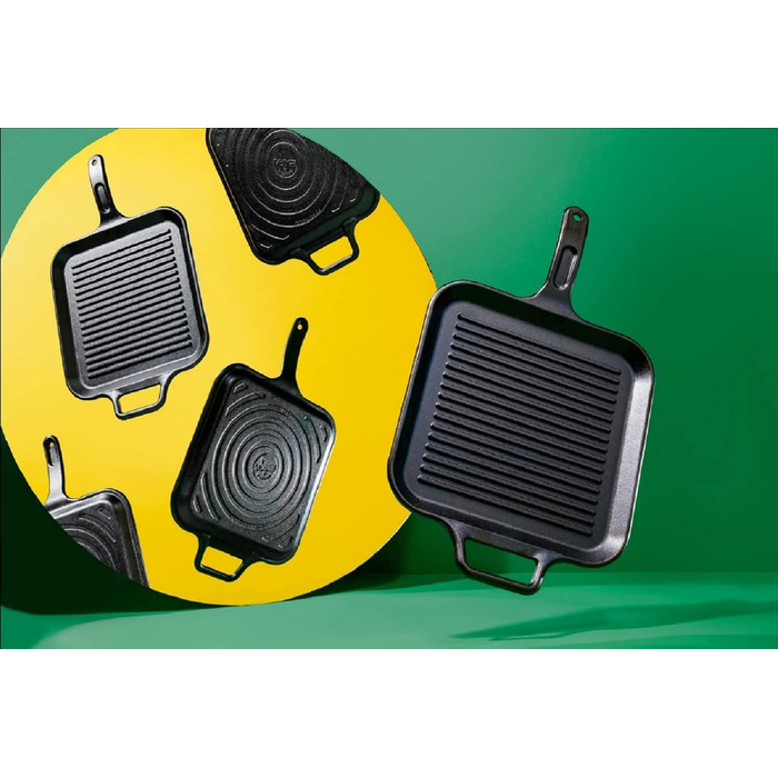 Сковорода-гриль Lodge P12SGR3 12 дюймів з чавуну, для приготування на грилі