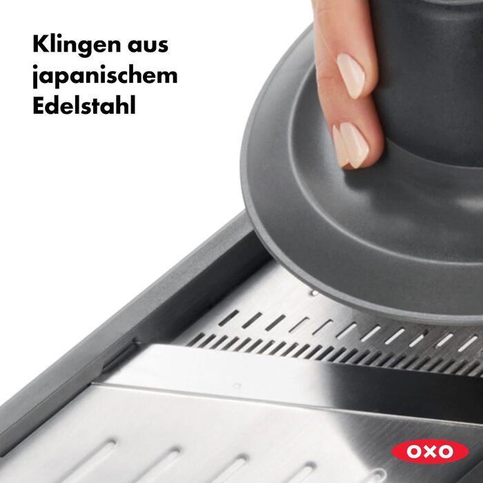 OXO Good Grips Професійний овочевий та фруктовий слайсер 2.0 з японської сталі, сірий, для кухні