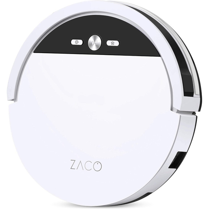 Робот-пилосос ZACO з функцією миття підлоги, 3000 Па, керування Alexa/app, ідеально підходить для шерсті домашніх тварин, килимів і твердої підлоги (V4)