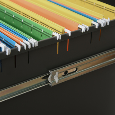 Мобільна тумба з 3 висувними ящиками, замиканий офісний шафчик на колесах, офісний шафчик з конкавним ручками, шафка для офісу, домашнього офісу, 39 x 48 x 60 см, білий