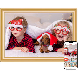 Frameo: Цифровий фоторамка 10.1 дюйма з Wi-Fi, сенсорним екраном IPS HD 1280*800 та 32GB пам'яті