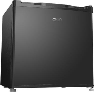 CHIQ Mini Bar: Компактний міні-холодильник 46 л з регулюванням температури, 39 дБ, для офісу, кемпінгу, спальні, готелю, чорного кольору