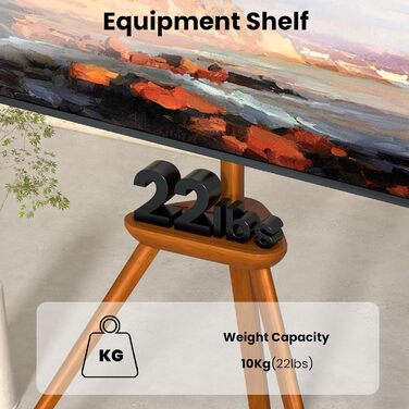 Підставка для телевізора PUTORSEN з дерева, регульована по висоті, для телевізорів 45-65 дюймів, до 40 кг, поворотна на 45 градусів, VESA 400x400 мм