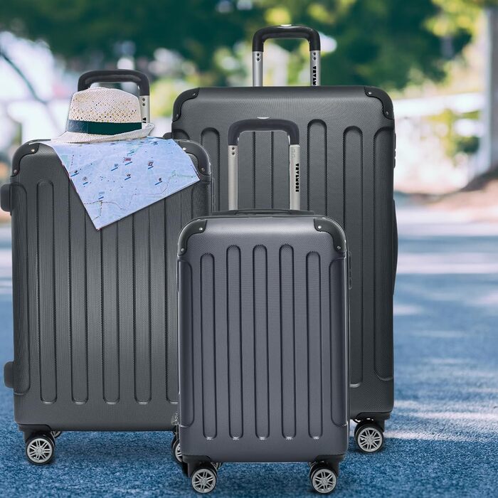 Набір валіз TRVLMORE: 2 валізи з жорстким корпусом, набір валіз для подорожей